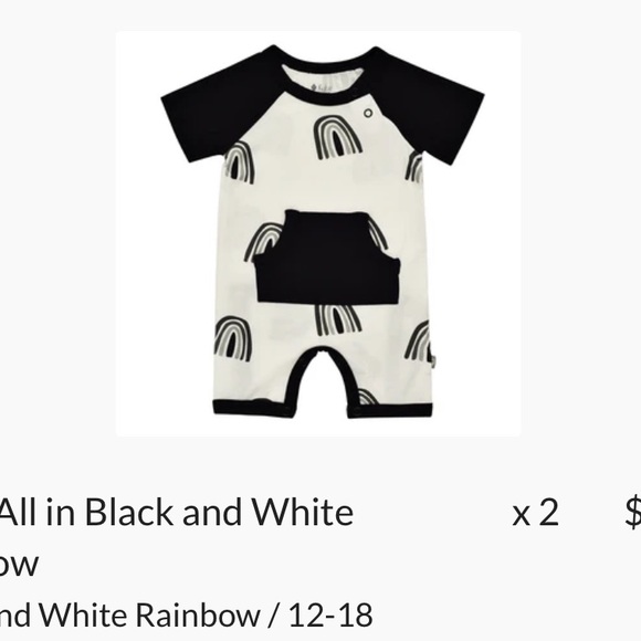 🌈Kyte Baby🌈Short-All 12-18m NWT NIB rainbow - Picture 2 of 2